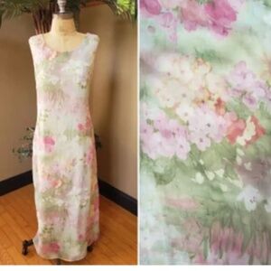 Vintage 90s floral sleeveless sundress L